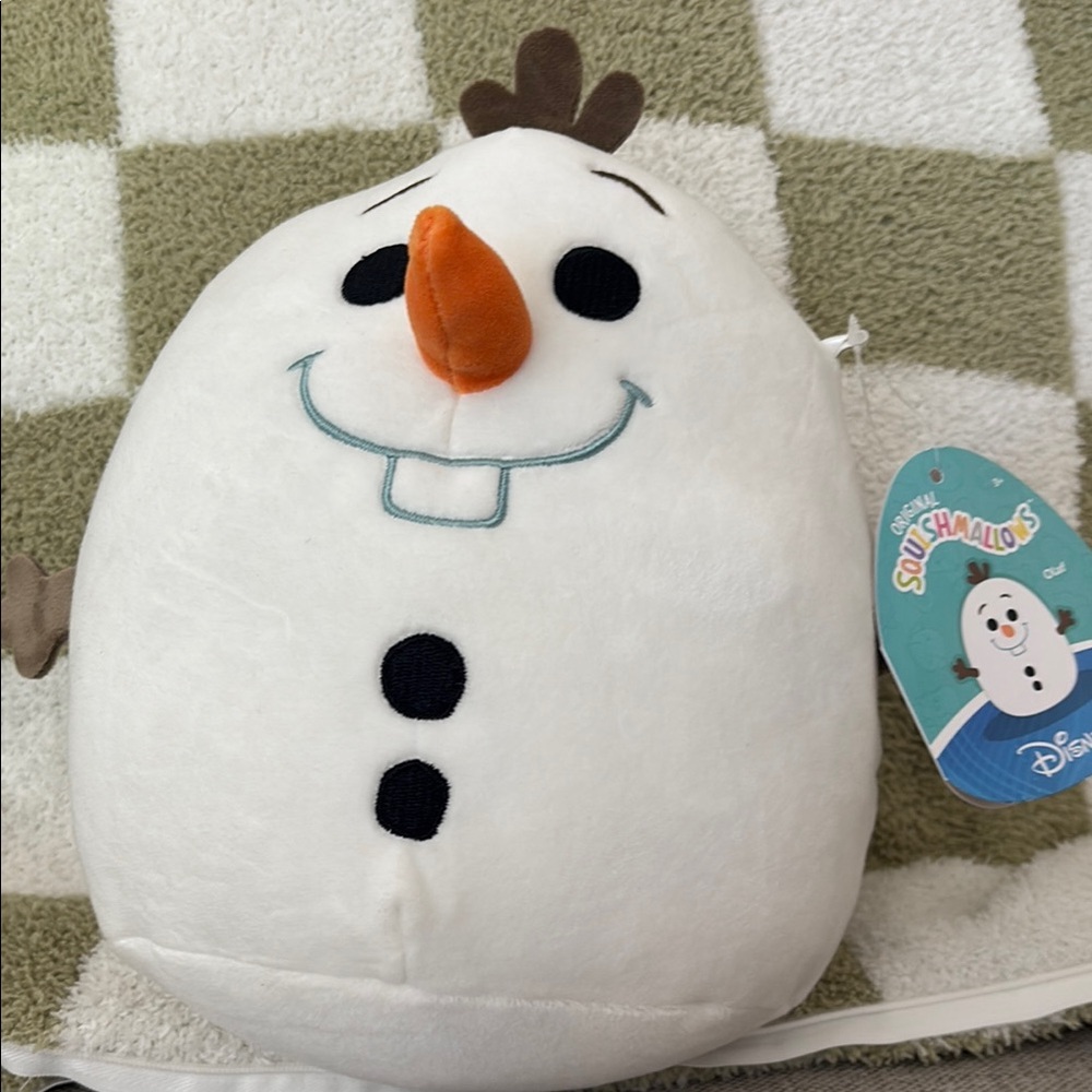 Disney Olaf Plush with Orange and Black Accents